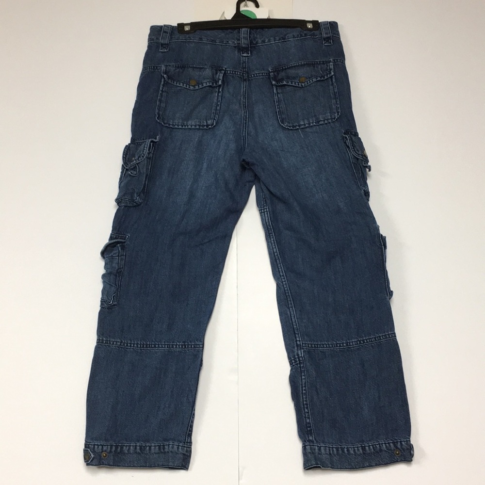 Ralph Lauren Crop Cargo Jeans w/Pockets GALORE! - Picture 12 of 13
